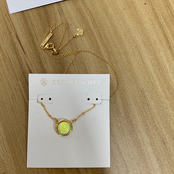 Kendra Scott Silver and Gold Necklace Duo with White and Yellow Stones - Picture 2 of 4